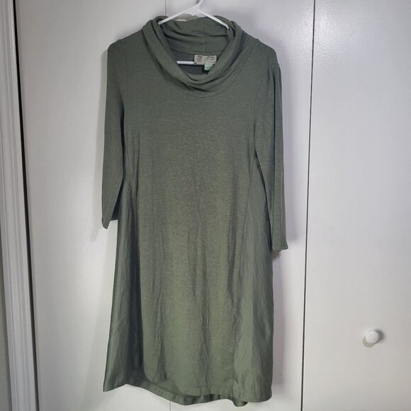 Anthropologie Dresses & Skirts - saturday sunday by Anthropologie Small Womens Dress Green Cowl Neck 3/4 Sleeve